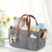 Harilla Baby Wrap Bag Stylish & Spacious Felt Organizer for Baby Products | Reusable Dark Gray Handbag & Weekend Bag - Buy Online on SooperMarket.com