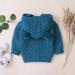 Puseky Baby Knit Sweater with Hooded Ears - 6-12 Months, Denim Blue - Buy Online on SooperMarket.com