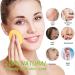 12pcs Facial Wooden Sponges - Compact Round Beauty Makeup Tools | Perfect for All Skin Tones - Yellow - Buy Online on SooperMarket.com
