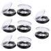 KALLORY 8pcs Makeup Blush & Eyeshadow Containers Set for Women - Empty Storage Box Pallet in Black - Buy Online on SooperMarket.com