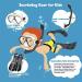 Seovediary Kids Snorkel Set - Anti-Fog Mask, 180آ° View Dry Snorkel & Fins with Travel Bag | Perfect for Diving & Swimming - Buy Online on SooperMarket.com