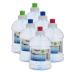 Arrow H2O On The Go Water Bottle 18 Fl Oz (Includes 6 Bottles) - Mini Clear Plastic Water Bottle with Push Cap - Made in the USA BPA Free - Built-In Handle Ideal for School and Sports Practice 18 ounce - 6 Pack