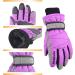 TRIWONDER Children's Ski Gloves - Thermal Fleece Warm Winter Gloves for Boys & Girls A - Purple S (6-7 Years) - Buy Online on SooperMarket.com