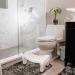 Eyourlife 7 Inch Folding Toilet Stool - Foldable Squatting Step for Adults - Bathroom Foot Rest - White | 2 Pounds - Buy Online on SooperMarket.com