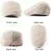 LADYBRO 2Pack Unisex Flat Cap Newsboy Hats for Men Women - Black+Beige Cotton Polyester - Buy Online on SooperMarket.com