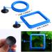 Molain Fish Feeding Ring 2 Pieces Fish Feeder Aquarium Fish Turtle Tank Accessories Food Feeder Circle For Guppy Bettas goldfish Turtle (Blue) - Buy Online on SooperMarket.com