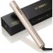 2-in-1 Hair Straightener & Curler for Black Women - Professional Ionic Flat Iron, 1 Inch Gold - Buy Online on SooperMarket.com