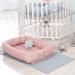 Roba Babylounge 3 in 1 - Stylish Pink/Mauve Changing Mat & Bed Snake for International Shipping - Buy Online on SooperMarket.com