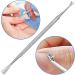 Stainless Steel Cuticle Pusher & Cutter Set - Nail Polish Remover, Gel Polish Peeler & Scraper - Manicure/Pedicure Tool Kit for Fingernail/Toenail Care - Buy Online on SooperMarket.com