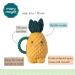 Mary Meyer Sweetie Pineapple Teether Baby Rattle - 6 Inches - Buy Online on SooperMarket.com