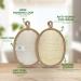 2 Pack Natural Loofah Body Scrubber | Eco-Friendly Exfoliating Shower Sponge for Women and Men - Buy Online on SooperMarket.com