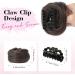 REECHO 2 PCS Mini Claw Clip in Messy & Cat Ears Hair Bun Extensions Wig Accessory Updo Hairpieces for Women Girls (Pack of 2-3.5" Wavy Cool Dark Brown) Pack of 2 - 3.5" Wavy Cool Dark Brown - Buy Online on SooperMarket.com