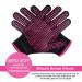 ARRITZ Professional Heat Resistant Gloves for Hair Styling - Silicone Bumps, Heat Proof Mat, 6pcs Clips, 2pcs Combs - Pink - Buy Online on SooperMarket.com