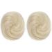 REECHO 2 PCS Mini Claw Clip in Messy & Cat Ears Hair Bun Extensions Wig Accessory Updo Hairpieces for Women Girls (Pack of 2-3" Straight Light Blonde) Pack of 2 - 3" Straight Light Blonde - Buy Online on SooperMarket.com