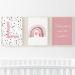 Pompom Prints Set of 3 Girls Bedroom Prints Rainbow Nursery Prints Scandi Boho Style Nursery Decor Playroom Prints Picture Frames not Included (A4 L) A4 L