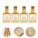 FRCOLOR 4PCS Refillable Travel Perfume Bottles - Mini 0.5oz Golden Perfume Spray for International Shipping - Buy Online on SooperMarket.com