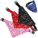 Dog neckerchief taozoey 3 PCs pet triangle bib dog bandana scarf neckerchief neck for pets cats bandana neckerchief dog for small and medium -sized (m)