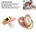 Gold Baby Pacifier Set | Rhinestone Lightweight Pacifier for Babies 6-18 Months | Cute Home Use Gift (Letter I) - Buy Online on SooperMarket.com