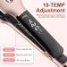 Professional Rose Gold Ceramic Hair Straightener - 4x9mm Plates Digital Temperature Control for Long Thick Hair - International Shipping Available - Buy Online on SooperMarket.com