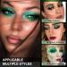 Olive Green Eyeshadow Palette | Black Green Multichrome | 12 Pigmented Shades for Smokey Green Brown Eye Makeup | Long Lasting Vegan Holiday Gift - Buy Online on SooperMarket.com