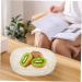Anneome Kitchen Dried Serving Bowl Dessert Plastic Container Candy Fruit Household Food Storage Reusable 23.5X23.5X6CM White - Buy Online on SooperMarket.com