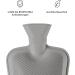 Blum Valley 1.5L Baby Heat Bottle - Washable Soft Fleece Hot Water Bottle for Children - Eco-Friendly Natural Rubber - Green Fluffy Bed Bottle - Buy Online on SooperMarket.com