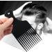 Sularpek 2 Pcs Afro Hair Comb Black Plastic Afro Hair Comb Hair Hair Pick Comb Smooth & Sturdy Wide Tooth Plastic Afro Pick for Detangling And Styling Curly Wavy Frizzy And Afro Hair - Buy Online on SooperMarket.com