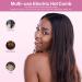 Ceramic Hot Comb for Wigs Afro Hair & Beard | Anti-Scald Straightening Comb | Electric Press Comb with Adjustable Temperatures | Dual Voltage | 60 Min Auto Shut Off | Pink - Buy Online on SooperMarket.com