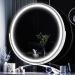 Gvnkvn Vanity Mirror with Lights - 18 Lighted Makeup Mirror with 3 Color Modes and Touch Control - Oval LED Makeup Mirror for Bedroom - 360 Adjustable White - 18x18 - Buy Online on SooperMarket.com