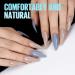 TOMICCA Medium Almond French Edge Nail Tips - 240pcs Half Cover False Nails for Acrylic Extensions - 15 Sizes Half Cover-Medium Almond - Buy Online on SooperMarket.com