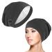 WLLHYF Silk Bonnet Sleep Cap Soft Hair Wrap Cover Satin Lined Beanie Adjustable Turban hat Nurse Cap Bonnet for Medium Curly Frizzy Hair Chemotherapy hat for Women and Men Grey