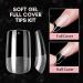 240PCS Short Square Gel Nail Tips Set - Pre-Buffed Artificial Nails Kit for All Nails - Buy Online on SooperMarket.com