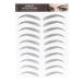 6D Eyebrow Sticker Professional Waterproof Eyebrow Transfer Sticker Eyebrow Makeup Tool for Women and Girls (Black)(BLACK-09)