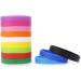 MoMolly Silicone Wristbands Rubber Bracelets - 12Pcs Mixed Colors Sports Bands for Women and Men - Customizable Charms - Assorted 12 Colors - Buy Online on SooperMarket.com