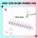 6D 0.10 mm 13mm Russian Volume Pre-fanned Eyelash Extensions - Short Stem Heat Bonded Premade Fans | C/D Curl | Lash Supplies - Buy Online on SooperMarket.com