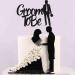Arthsdite 1Pc Groom to Be Cake Topper Future Mr Engagement Wedding Bachelor Party Decoration Supplies - Black Glitter - Buy Online on SooperMarket.com