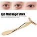 Eye Cream Massage Stick - T-Shaped Zinc Alloy Applicator for Puffiness Reduction - Gold Facial Massager - Buy Online on SooperMarket.com