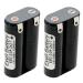 2x Exell 4.8V 1600mAh NiMH Battery w/Tabs for Hobby Packs Remote Control Units