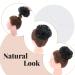 Jet Black Synthetic Hair Bun Extension - 45g Messy Updo Ponytail Scrunchie for Women - Buy Online on SooperMarket.com