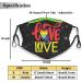 Face Mask Adjustable LGBTQ Lives Matter Face Mask for Men and Women Holloween Gift Small Black - Buy Online on SooperMarket.com