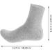 Minkissy 2-St Sock Pedicure Kit | Pumice Stone & Moisturizing Booties for Spa Pedicure | Soft Cotton Foot Care for Men - Light Gray - Buy Online on SooperMarket.com