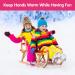 Buy Moko Children's Ski Gloves - Windproof & Waterproof Winter Handheld Warm Faustlings for Girls (4-6 Years) - Perfect for Skiing Cycling & Snowboarding in Magenta (Rabbit) - Buy Online on SooperMarket.com