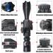UUQ 4-16x50 Tactical Rifle Scope with Red/Green Illuminated Range Finder Reticle, Laser Sight, and Holographic Reflex Dot - Red Laser - Buy Online on SooperMarket.com