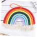 ABOOFAN 1pc Rainbow Rope Pendants Rainbow Tapestry Wall Hangings Office Decore Bohemia Cotton Rope Color 1 28X27CM - Buy Online on SooperMarket.com