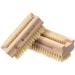 Hydrea extra robust wooden nail brush with firm cactus bristles 2 pieces