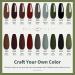 Lavender Violets 13 Pcs Gel Nail Polish Set 9 Misty Forest Autumn Winter Colours Nail Art UV LED Soak Off Christmas Green Manicure With Base Coat Matte n No Wipe Top Coat Nail File C680 Misty Forest-680 - Buy Online on SooperMarket.com