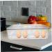 OSALADI Box Plastic Serving Tray Plastic Eggs Egg Tray Refrigerator Vegetables Holder Drawer Egg re-usable Transparent 32.5x22.5cm - Buy Online on SooperMarket.com