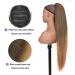 PORSMEER 30 Inch Yaki Straight Drawstring Ponytail Clip In Extensions for Women Kinky Straight Pony Tail Extensions Hair Extensions Ponytail (Black mix blonde) - Buy Online on SooperMarket.com