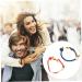 Abaodam 4 pcs couple bracelet his and hers bracelets for couples beach bracelet bracelets for boyfriend women s suits women's bracelets women bracelets Lover Wrist Chain Wrist Decor chic 7.5x6cmx3pcs As Shownx3pcs - Buy Online on SooperMarket.com