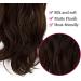 Halo Wavy Curly Synthetic Hair Extensions 20 Inch - Dark Brown Mix Light Auburn - No Clip Hidden Wire - Heat Resistant Fiber - OMGREAT - Buy Online on SooperMarket.com